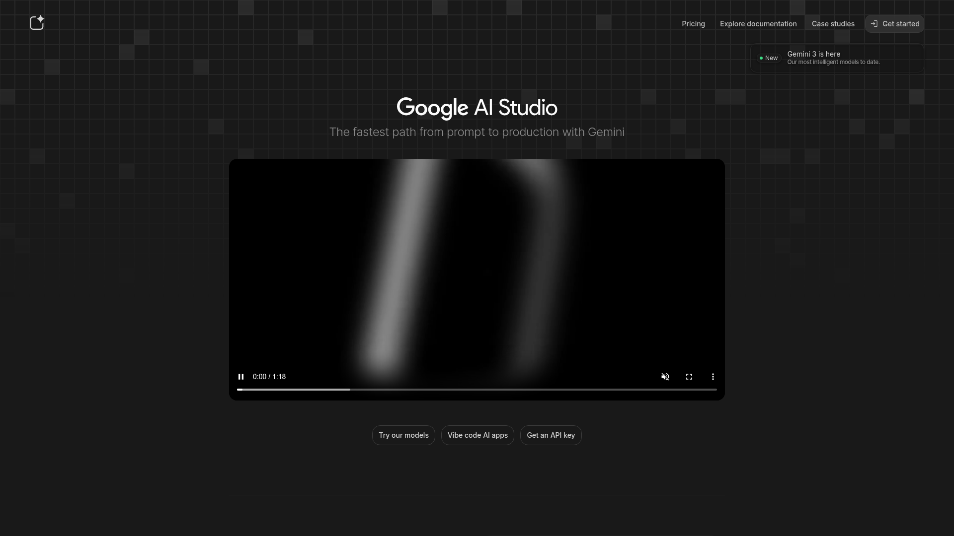 Google AI Studio preview