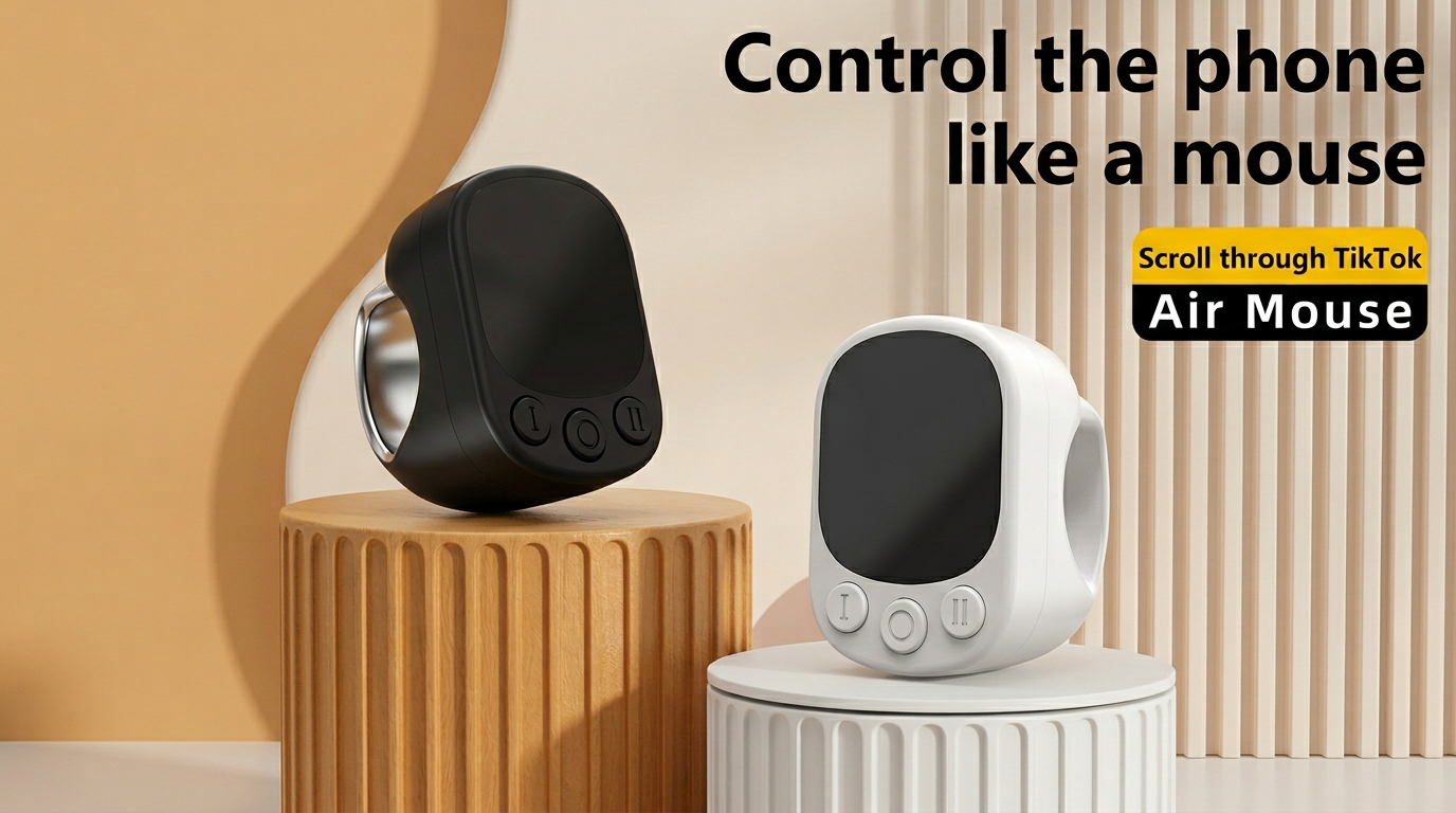 Air Mouse Ring Remote for TikTok phone scrolling