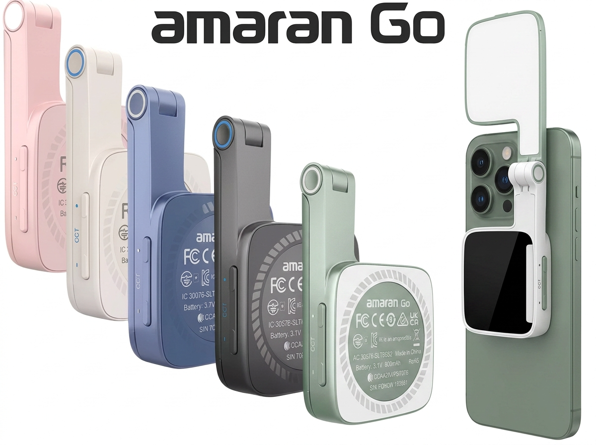 Amaran Go Portable Magnetic Fill Light clip-on