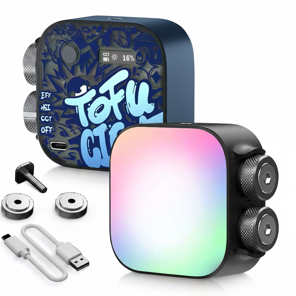 Sidande Tofu Mini RGB Pocket Light with magnetic mount