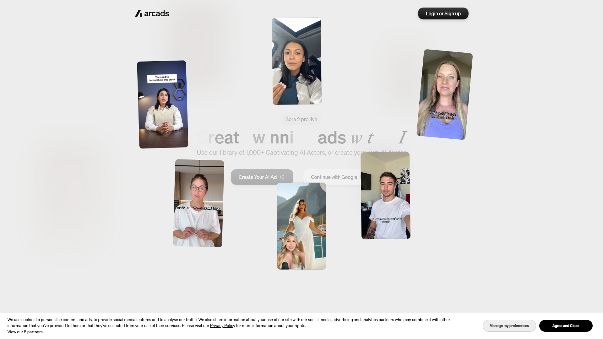 Arcads preview