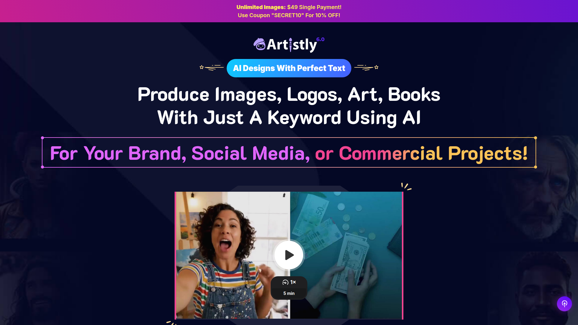 Artistly AI preview