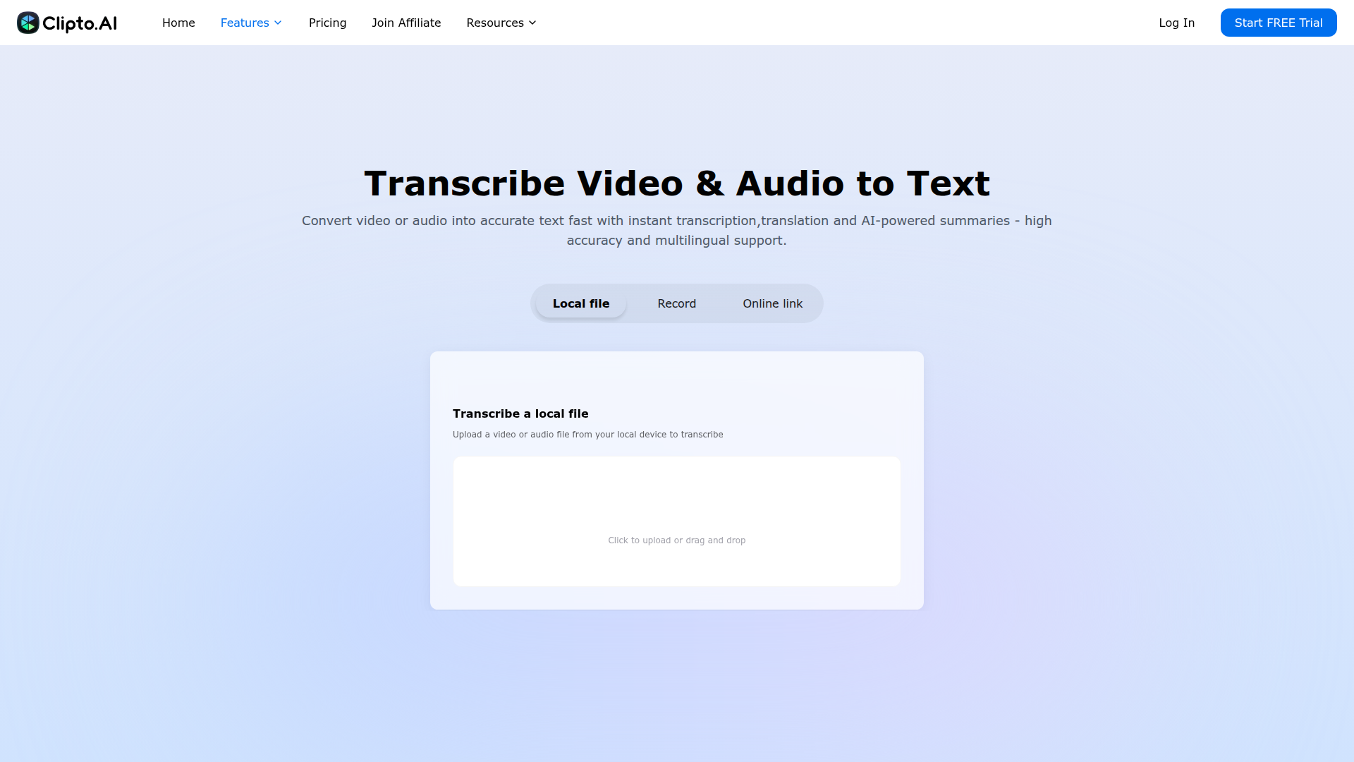 Clipto.AI preview