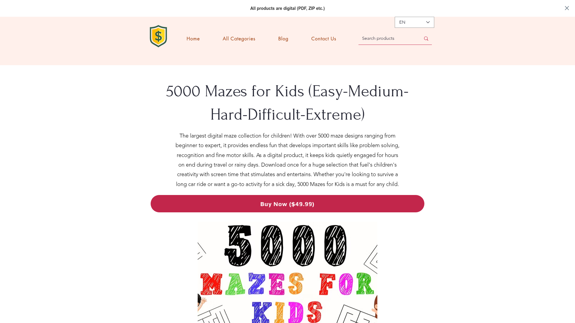 5000 Mazes for Kids