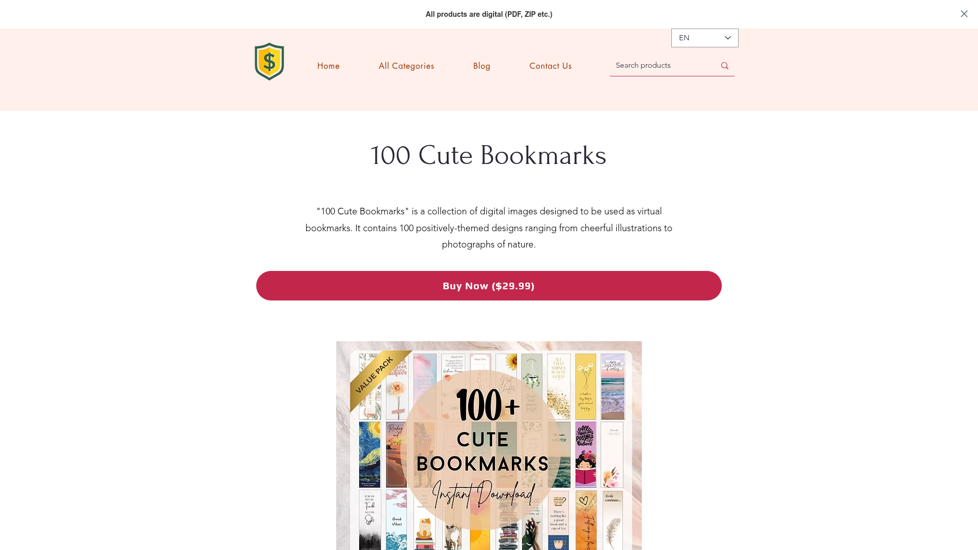 100 Cute Bookmarks