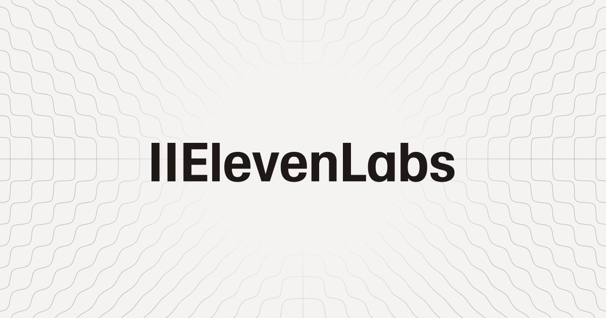 ElevenLabs dashboard preview