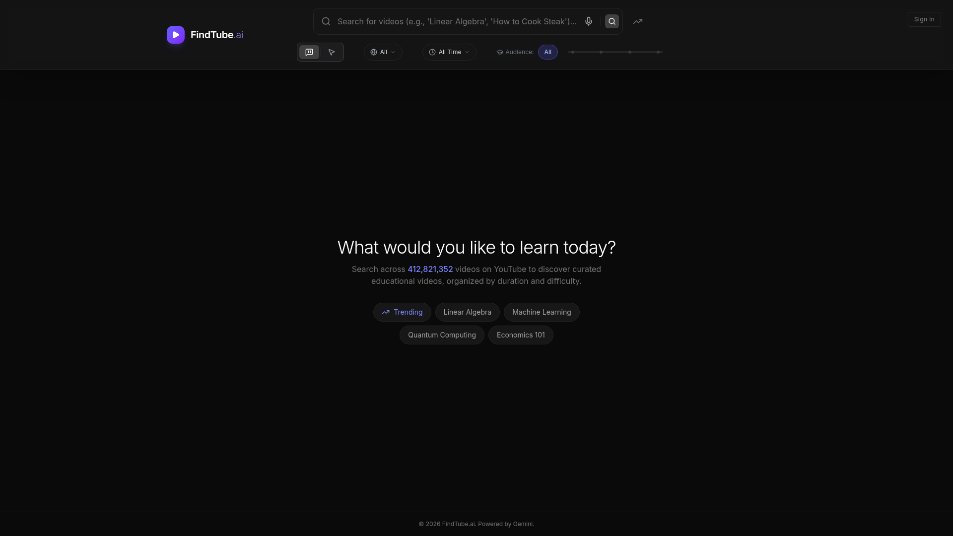 FindTube AI