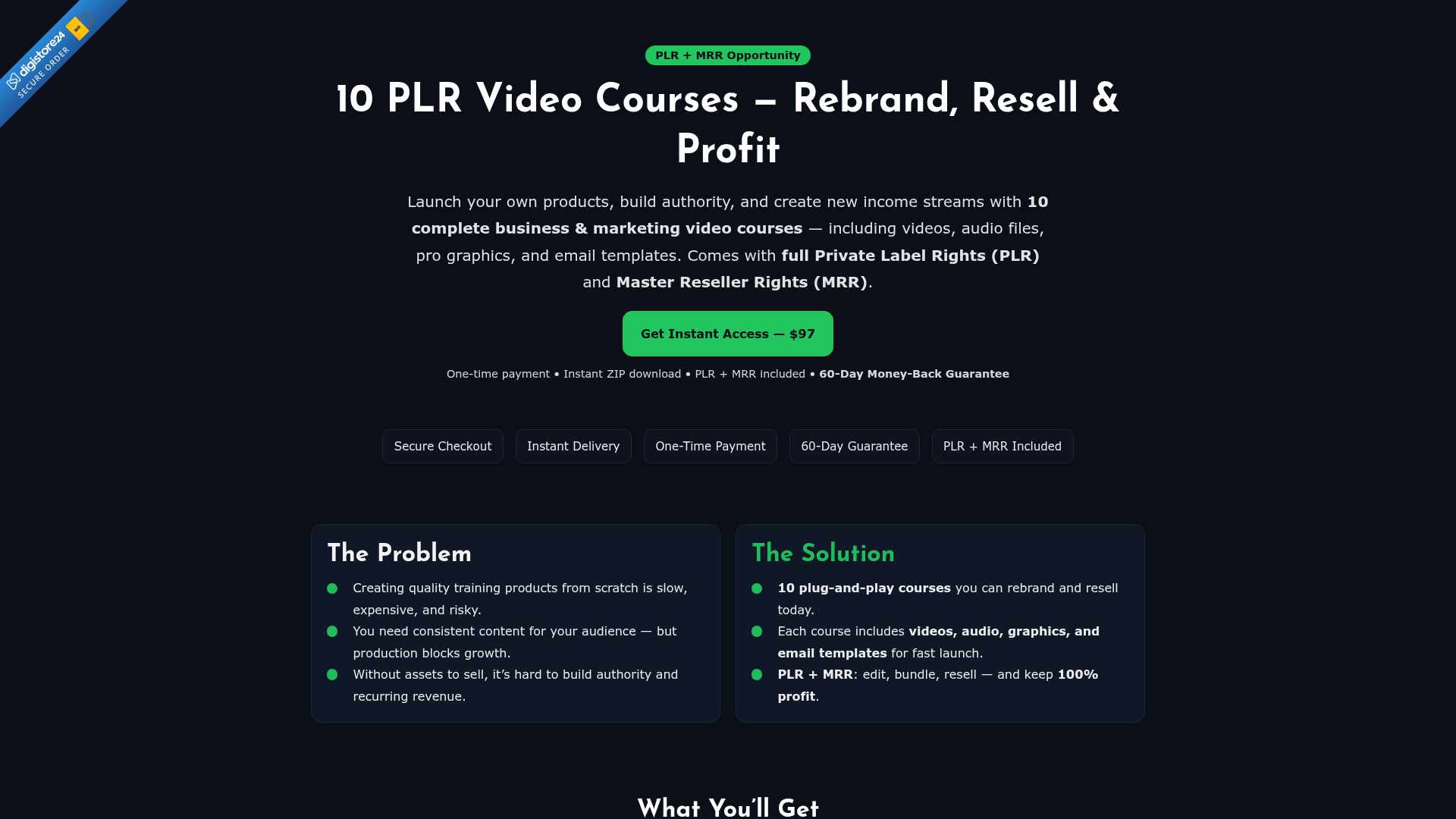 10 PLR Video Courses