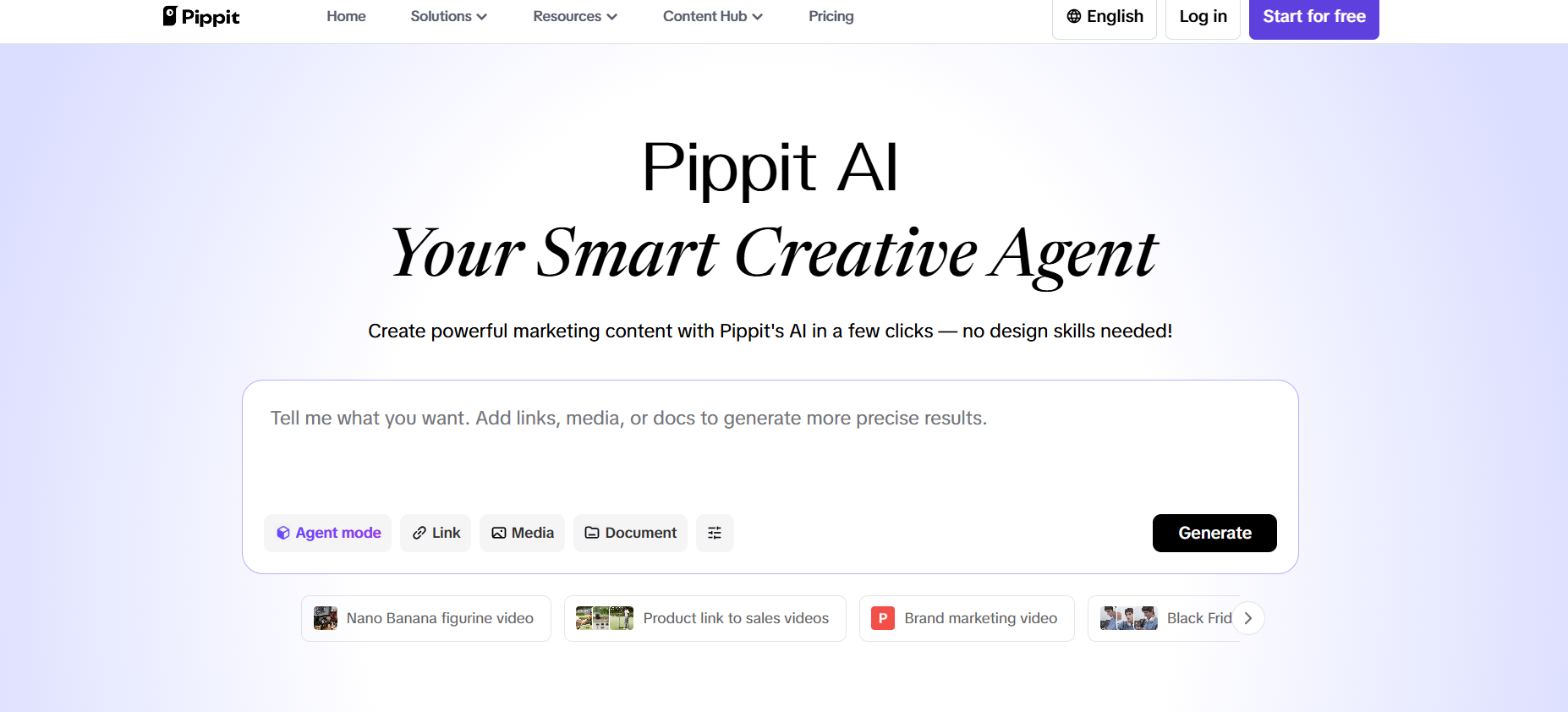 Pippit AI preview