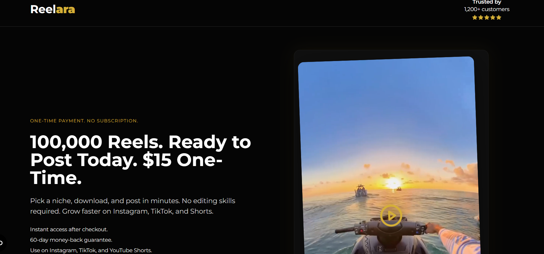 Reelara – 100,000 Reels