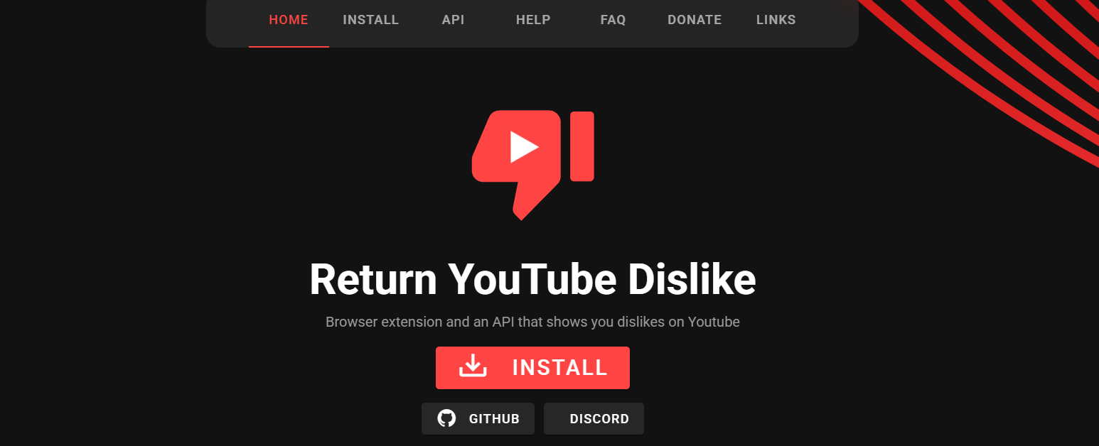 Return YouTube Dislike
