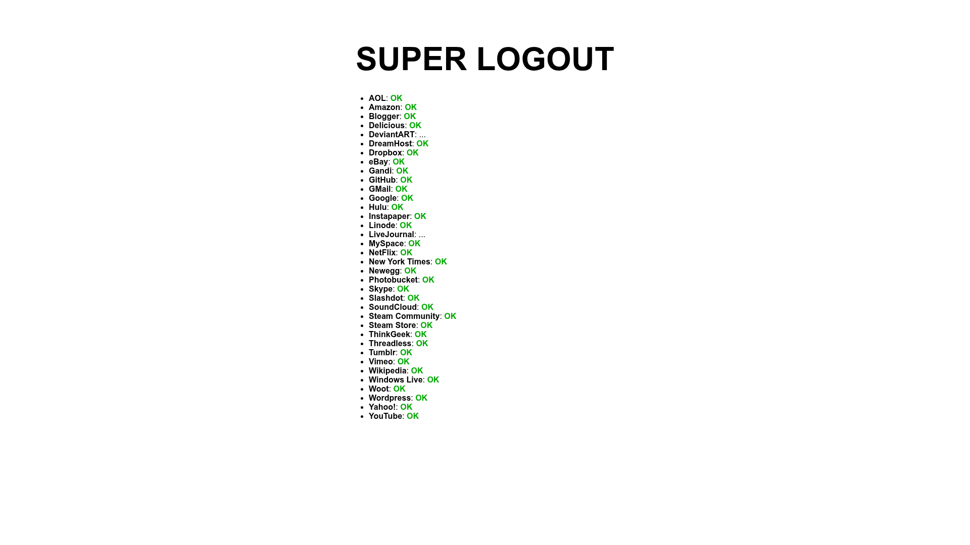 Super Logout