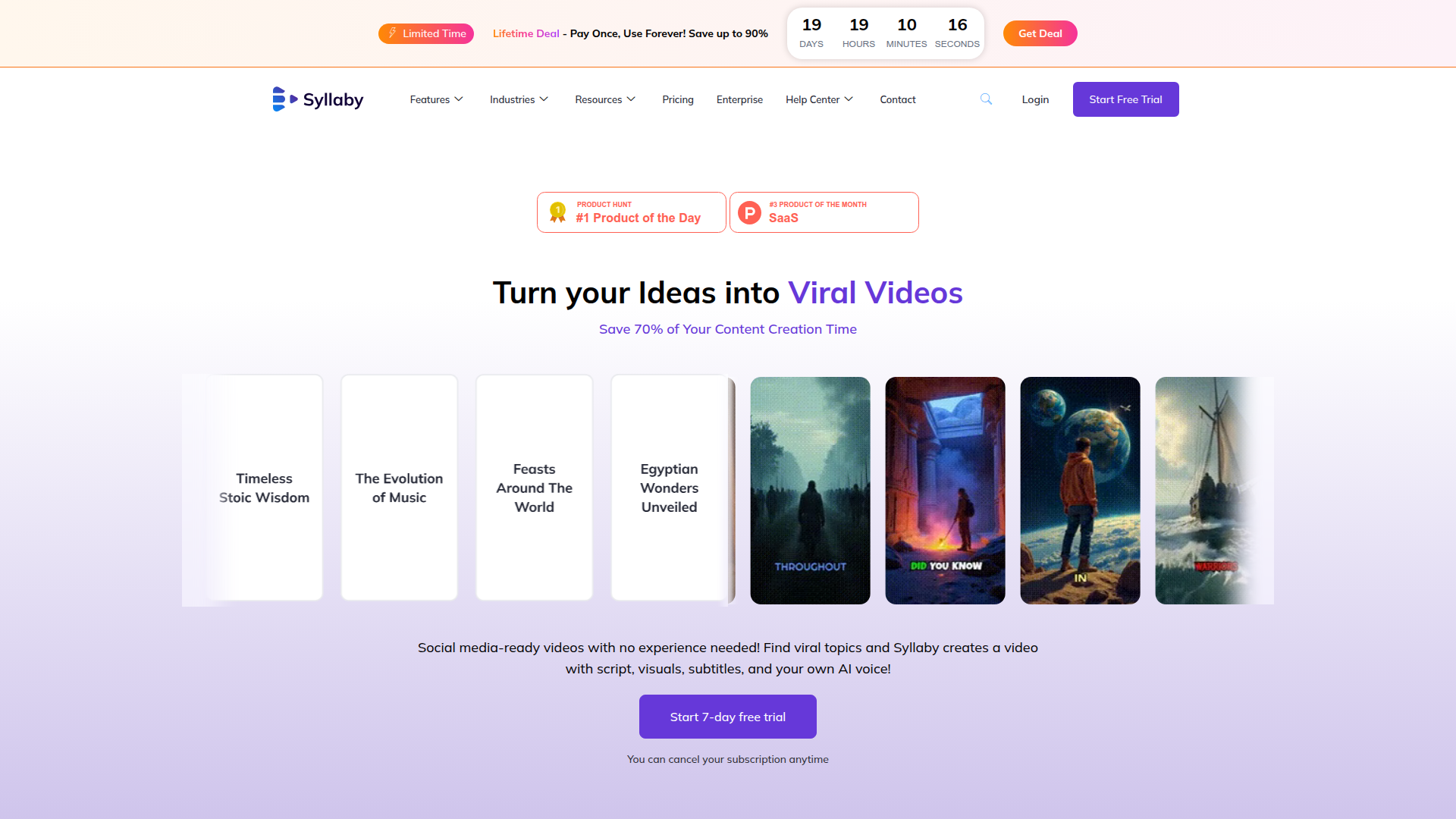 Syllaby dashboard preview