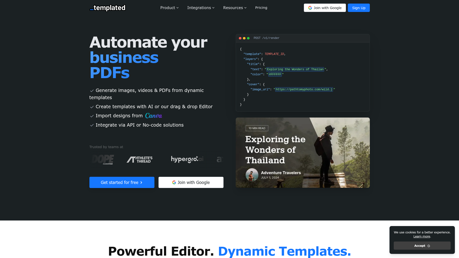 Templated