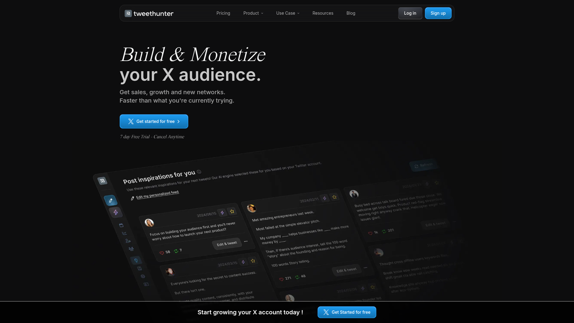 TweetHunter preview