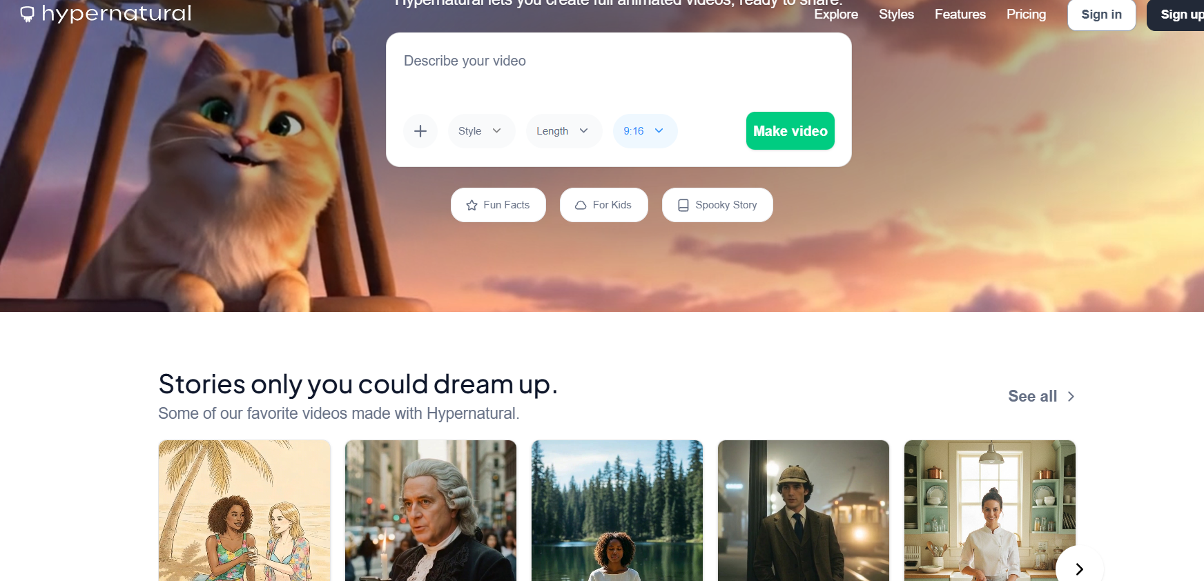 Hypernatural.ai preview