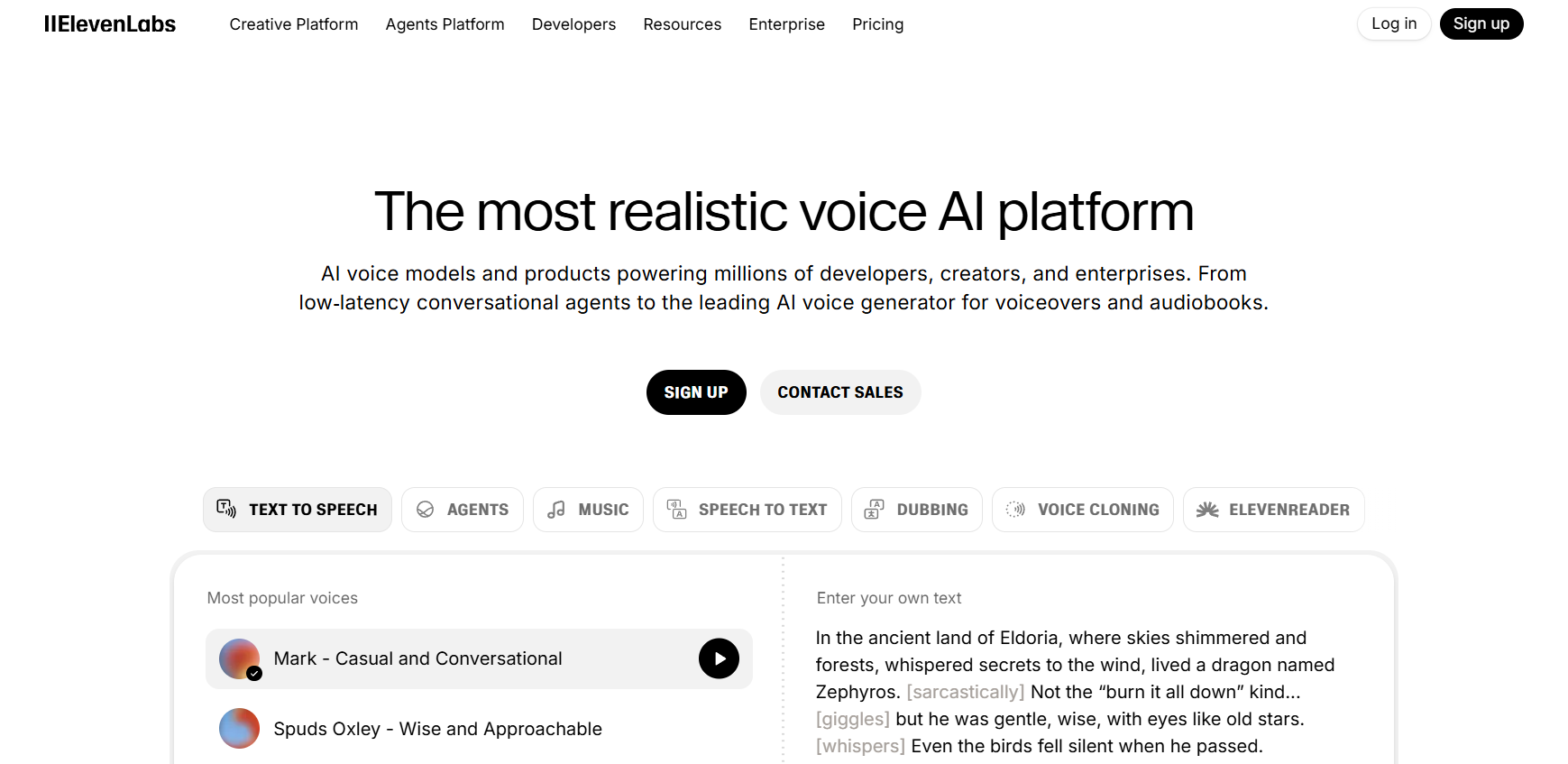 ElevenLabs.io preview