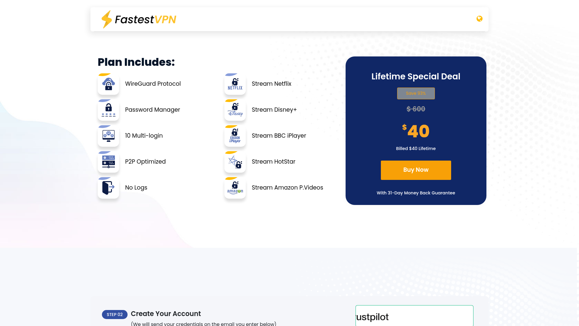 FastestVPN lifetime deal