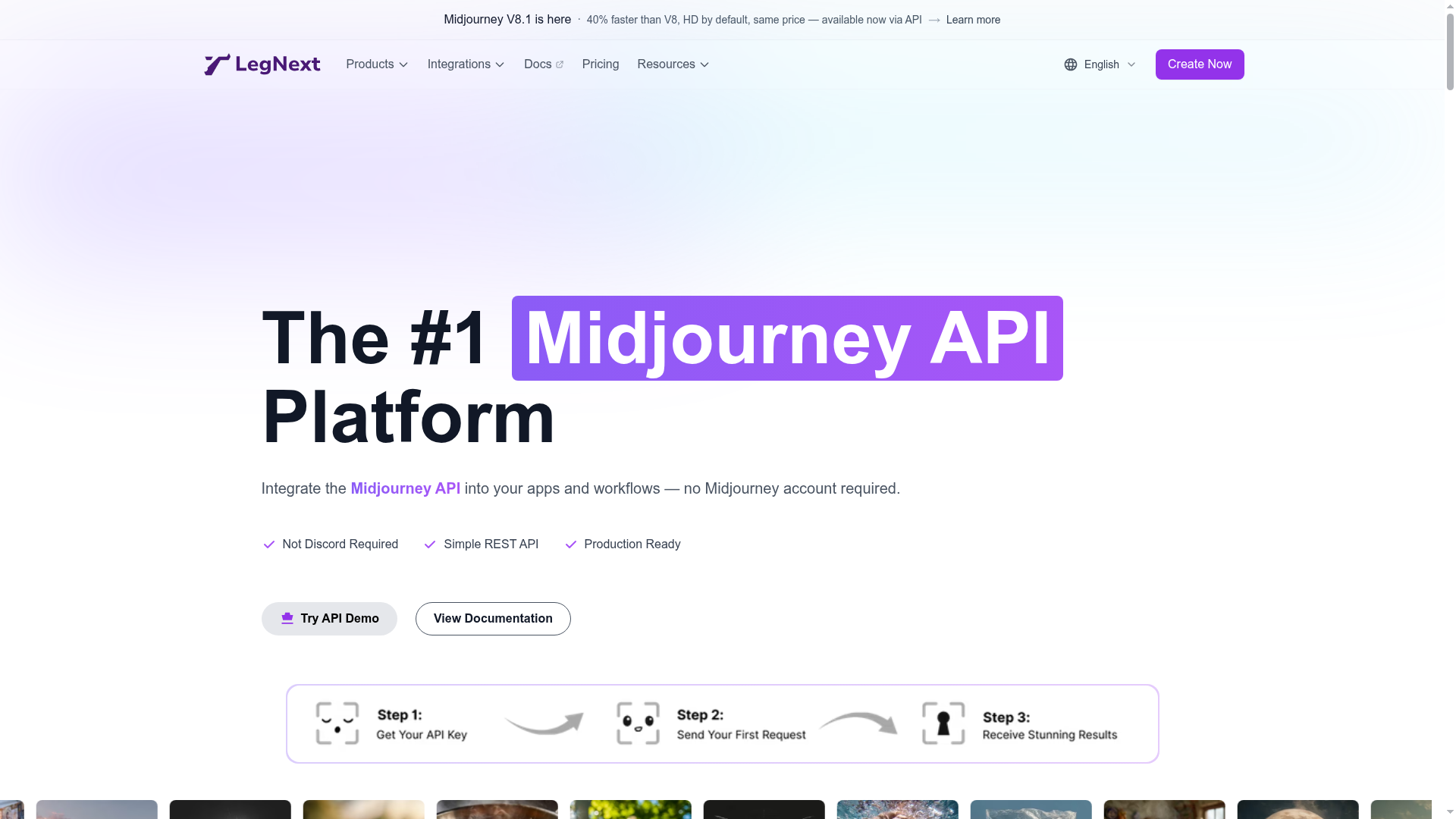 LegNext Midjourney API preview