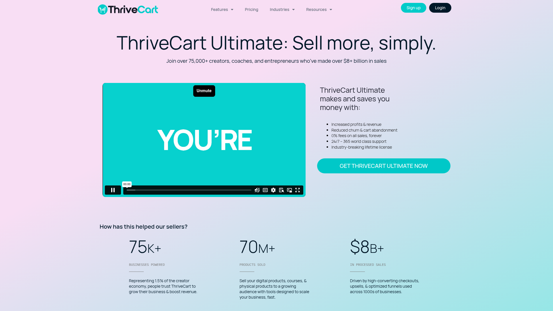 ThriveCart Ultimate preview