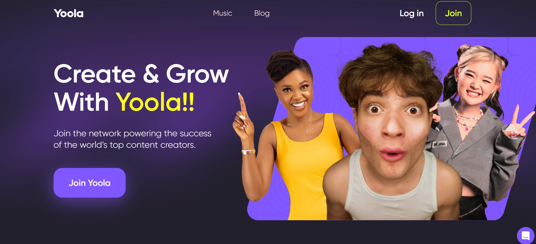 Yoola creator network preview